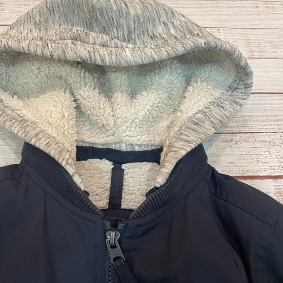 Boys Abercrombie Kids Nylon and Sherpa Winter Coat - Picture 2 of 5